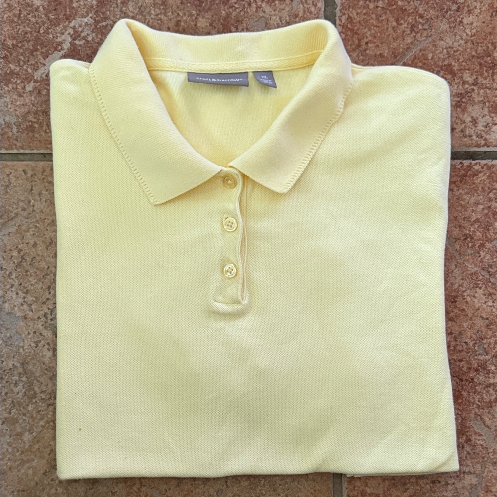 Canary Yellow Croft & Barrow XL Women’s Polo Shirt